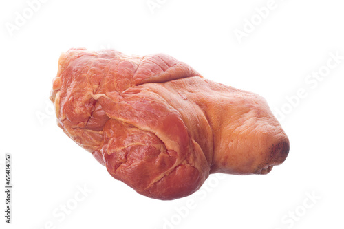 Photography Smoked pork hough isolated