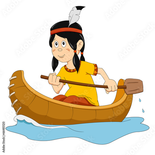 Indian in the boat