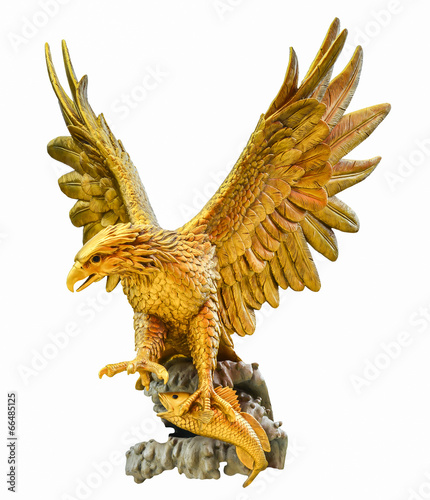 Obraz na plátně golden eagle statue