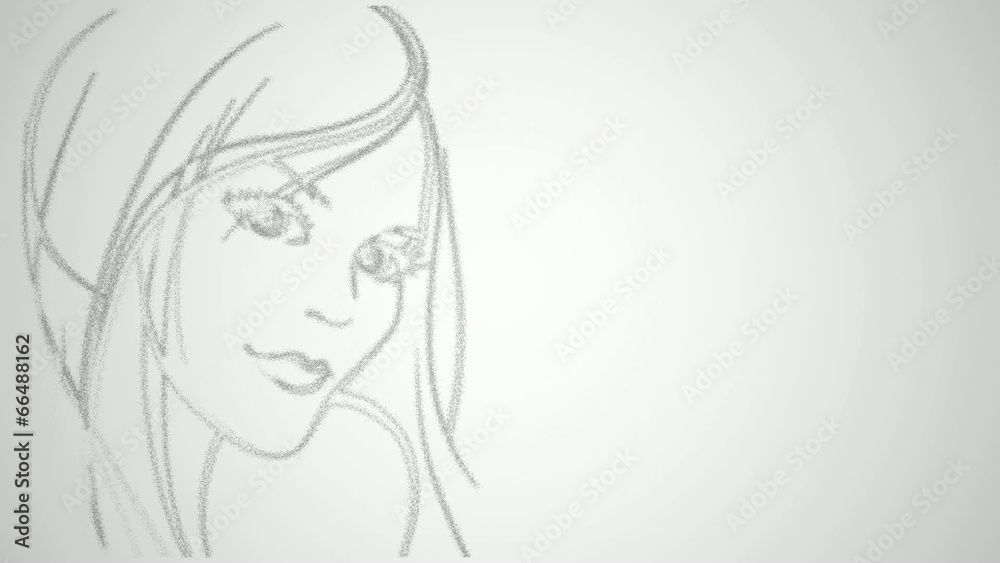 Woman. This video was created in the program Adobe After Effects