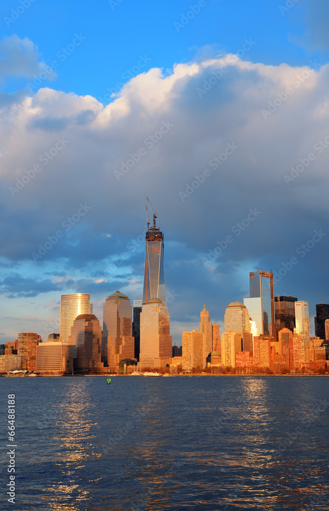Obraz premium Downtown Manhattan skyline