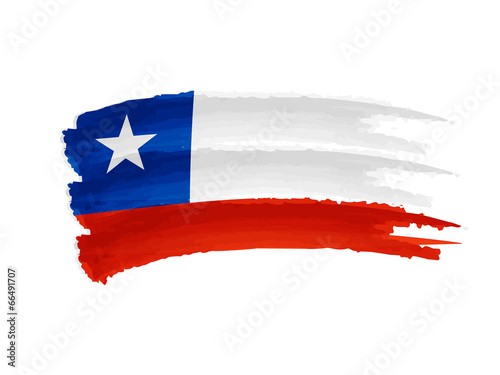 Chile flag drawing