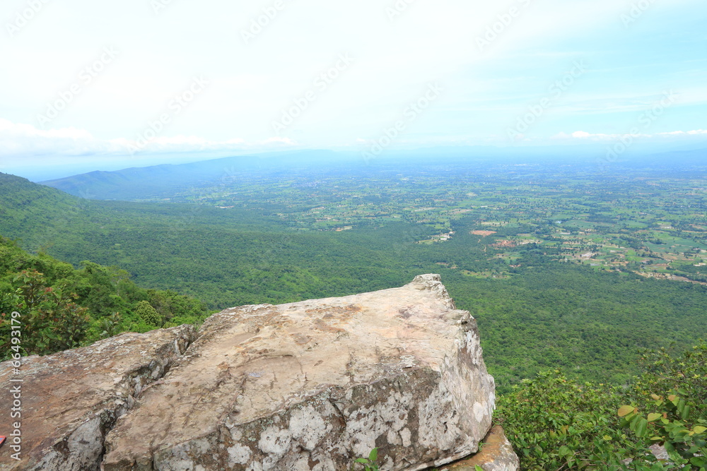 Pah Hua Nark Cliff in Chaiyaphum Province Northeast of Thailand.