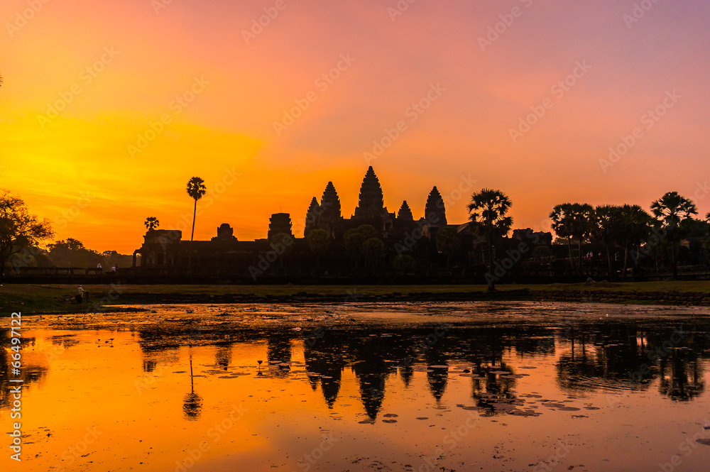 Angkor Wat Sunrise in Siem Reap, Cambodia