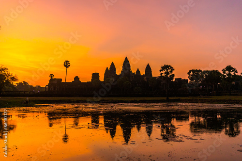 Angkor Wat Sunrise in Siem Reap, Cambodia