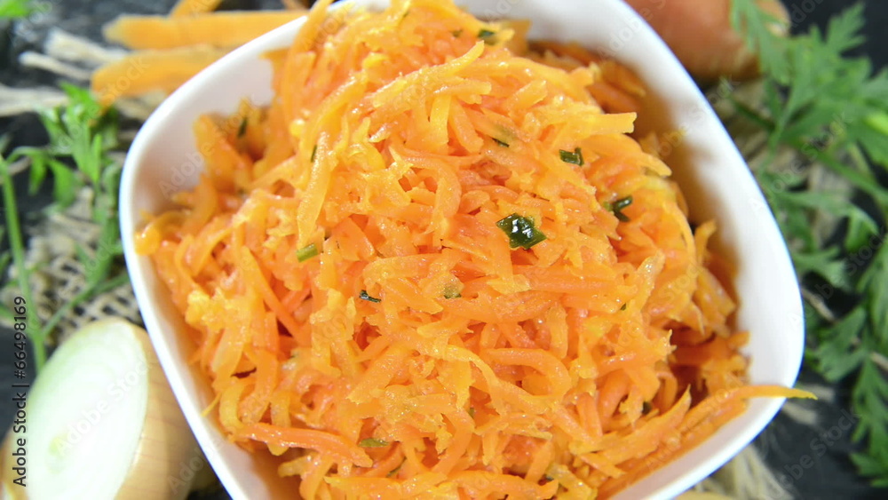 Carrot Salad (seamless loopable video) Carrot Salad (seamless loopable video)