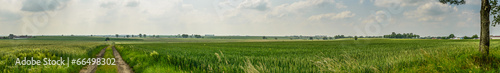 Panorama photo of farmland ,Poland