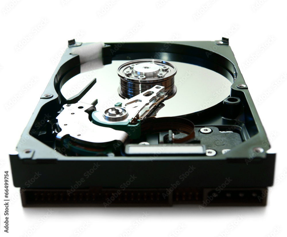 hard drive on a white background. hard drive on a white background.