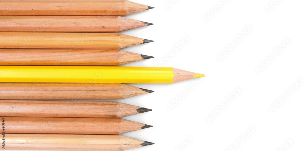 Pencils on a white background. Pencils on a white background.