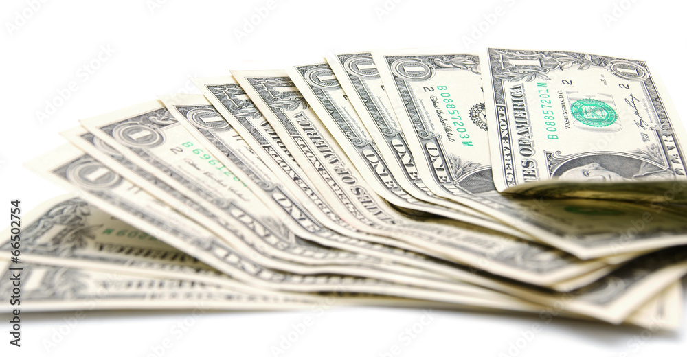 Money. On a white background. Money. On a white background.