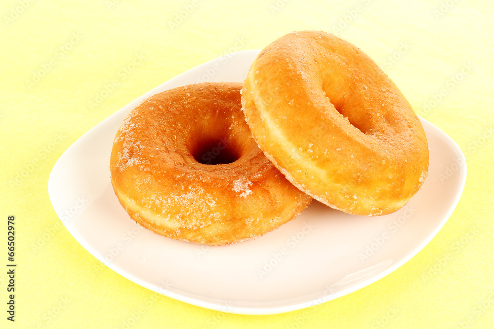 Donut coated with sugar