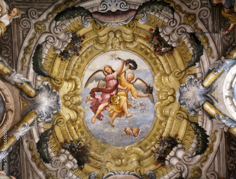 Fresco, Saint Lucia church, Parma, Italy