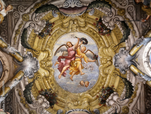 Fresco, Saint Lucia church, Parma, Italy