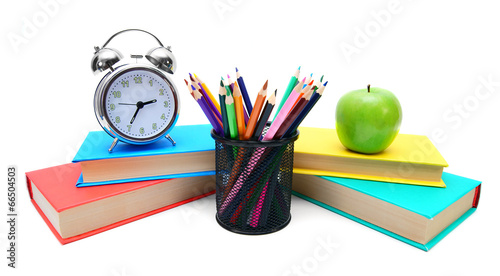 School tools. On white background.