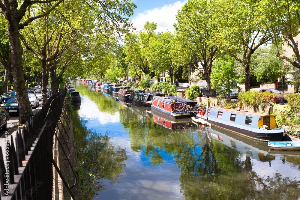 Naklejka premium Little Venice, Regent's Canal, London - England