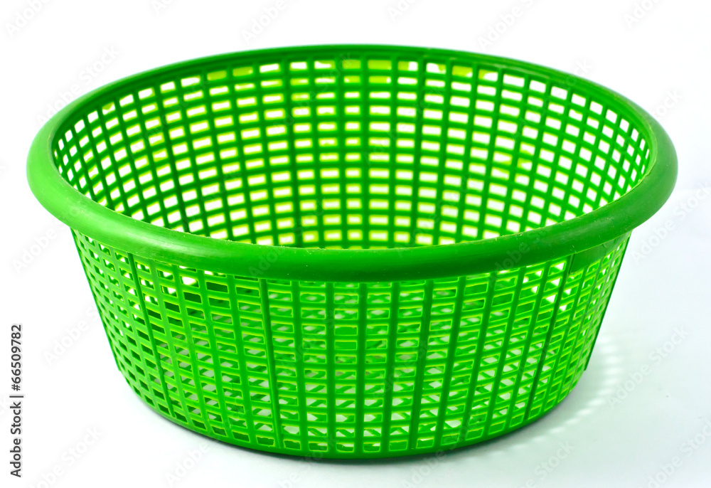 Obraz premium green plastic basket