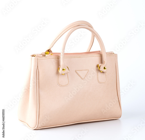 Handbag isolated white background