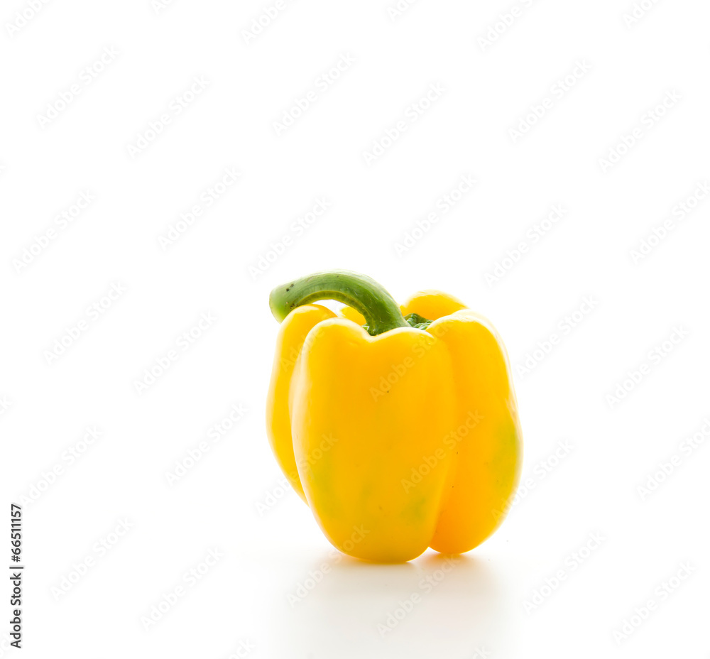 Yellow pepper isolated on white Yellow pepper isolated on white