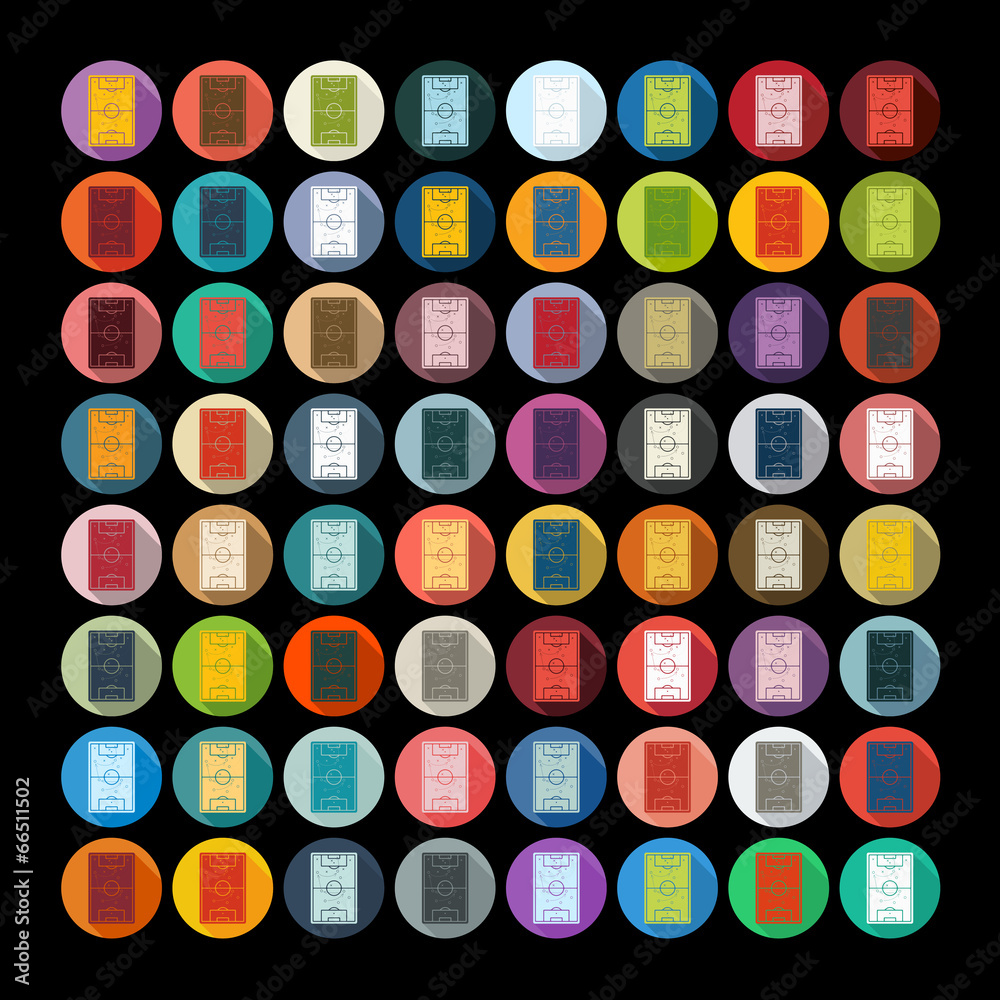 Flat design: playing field Flat design: playing field