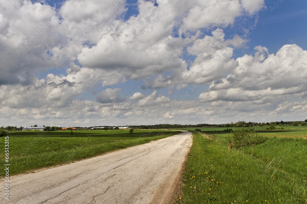 Turn country road.