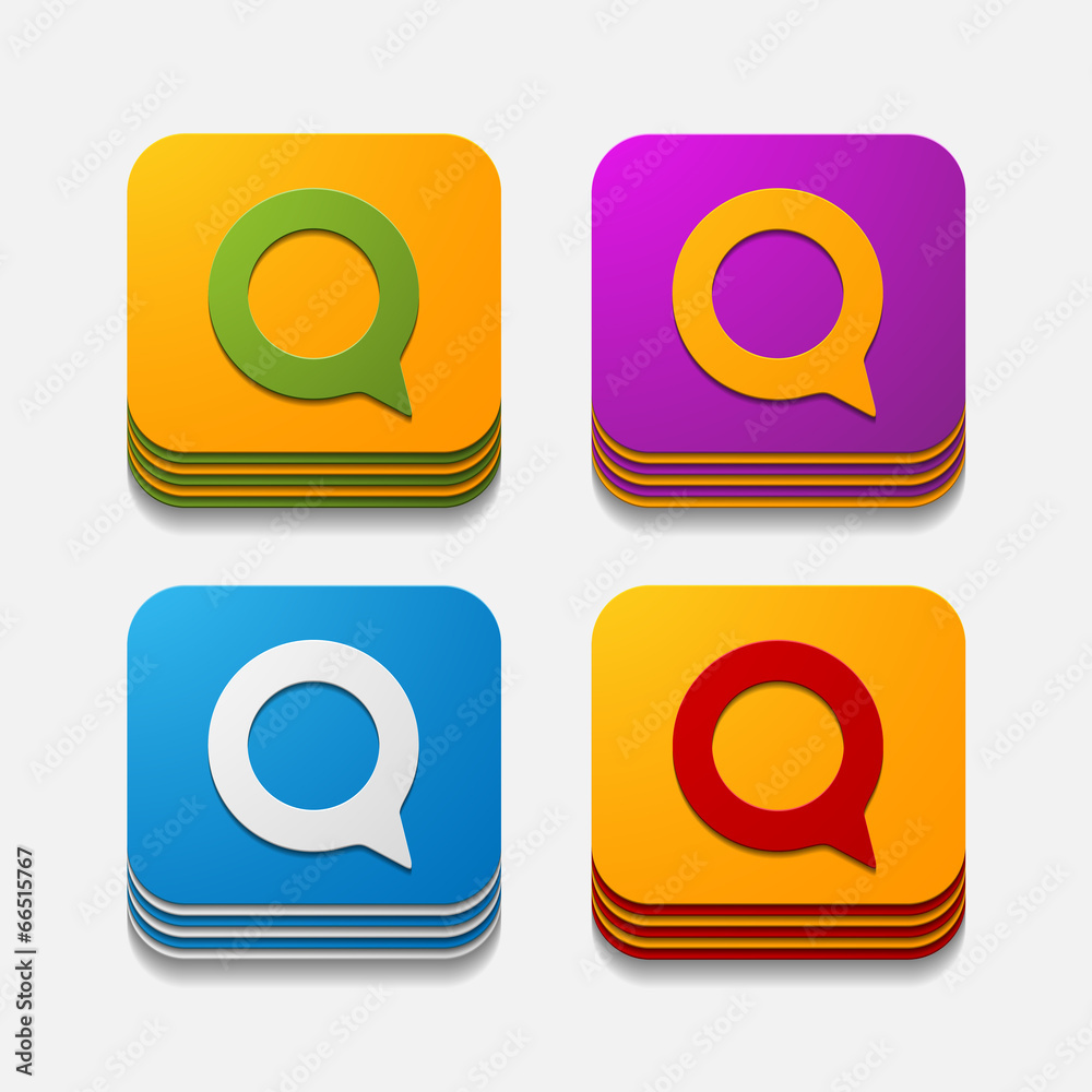 square button: bubble square button: bubble