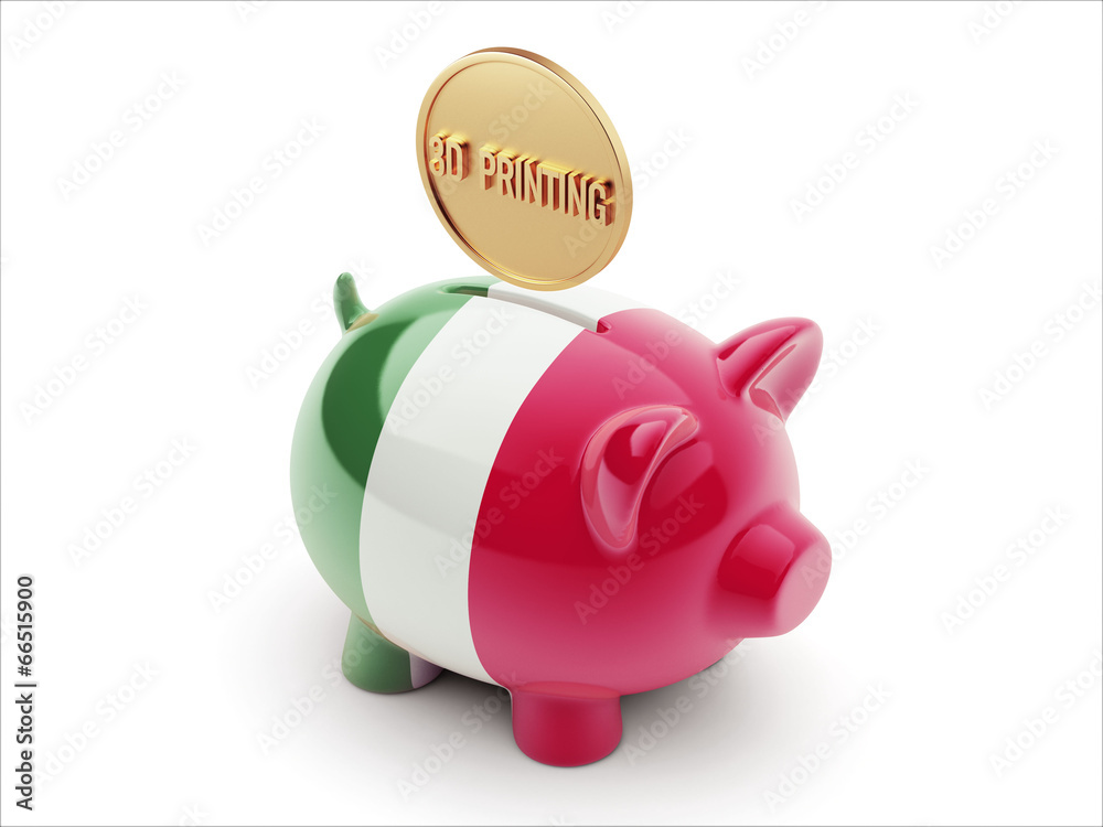 Italy 3d Printing Concept Piggy Concept Italy 3d Printing Concept Piggy Concept