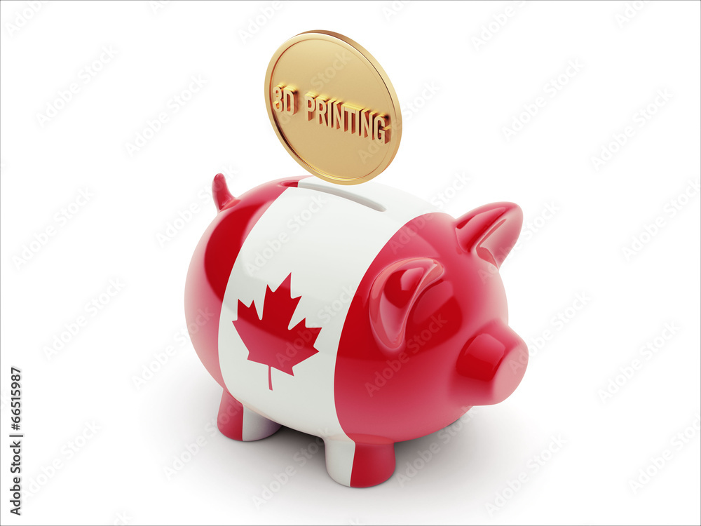 Canada 3d Printing Concept Piggy Concept Canada 3d Printing Concept Piggy Concept