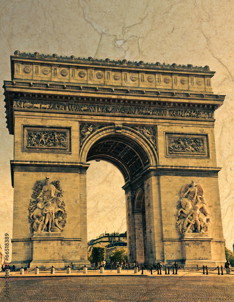 Obraz premium The Arc deTriomphe in Paris