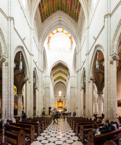 Inside view of Almudena Cathedral © JackF