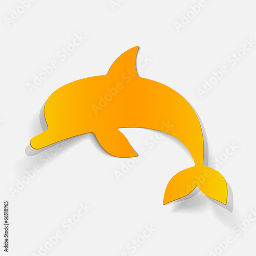 realistic design element: dolphin