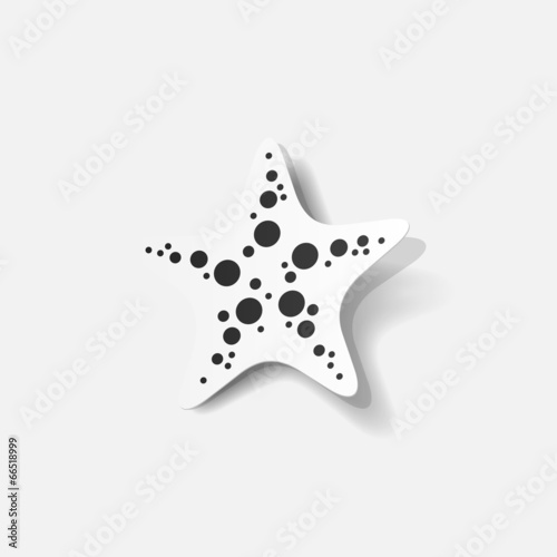 realistic design element: starfish