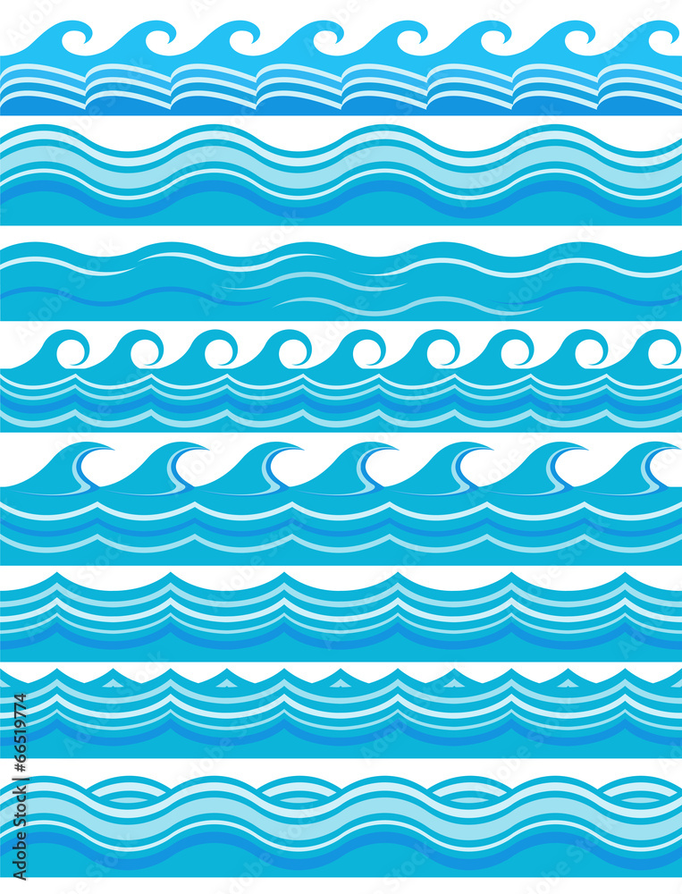 Blue wave patterns Blue wave patterns