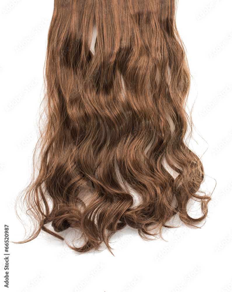 Naklejka premium long brown hair style