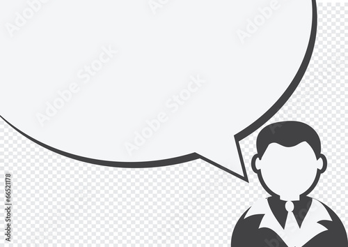 People icon and  peoples talking Speech Bubble