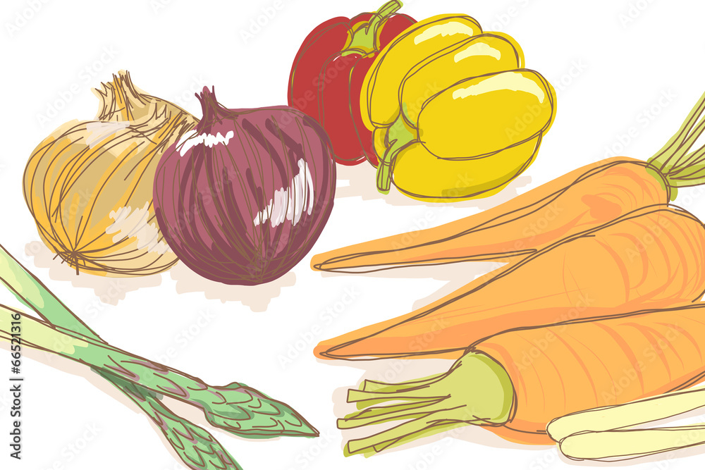 キッチン／野菜のイラストセット