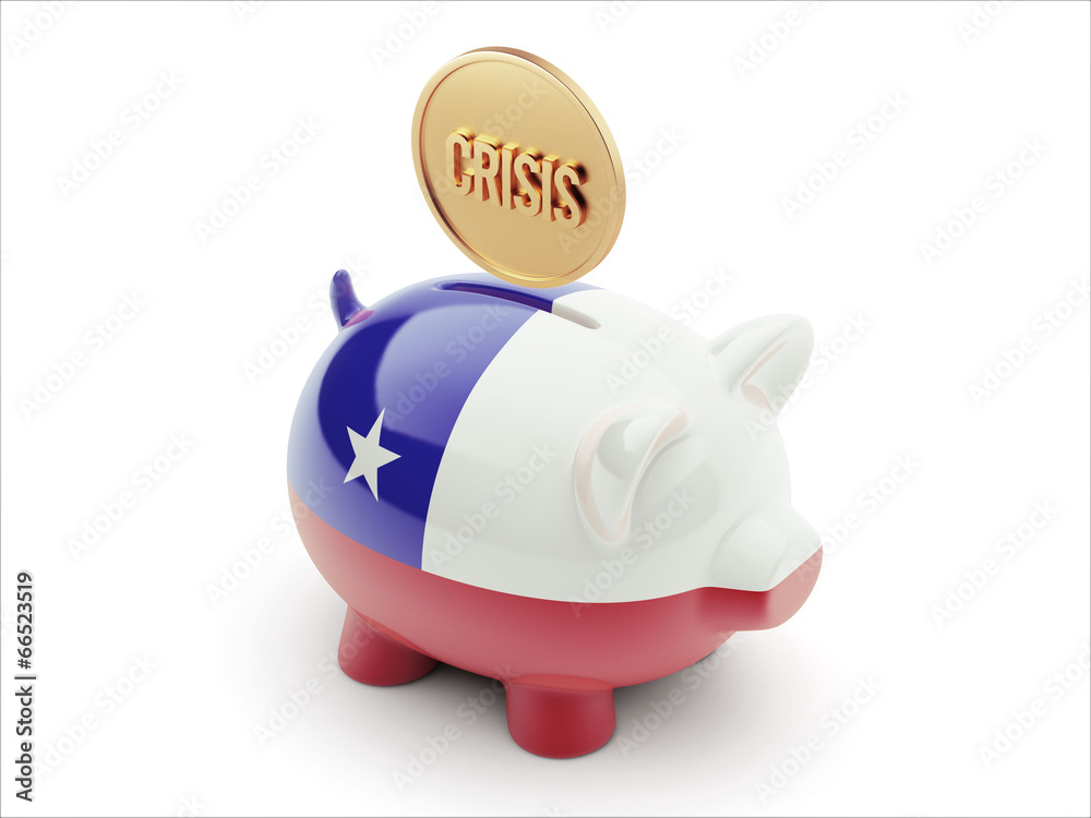 Chile Crisis Concept. Piggy Concept Chile Crisis Concept. Piggy Concept