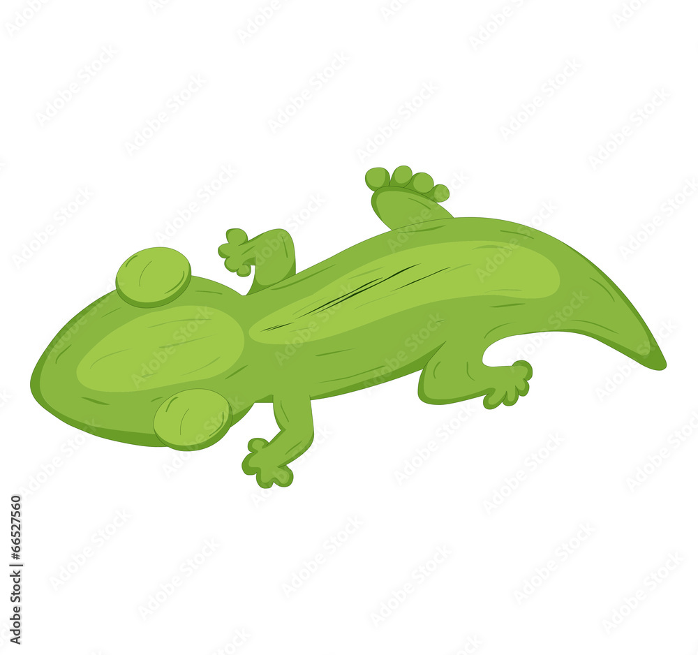 Obraz premium Ilustracja słodkie jaszczurki