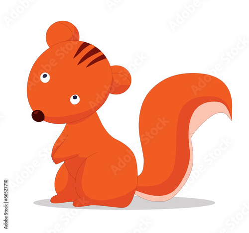 Illustration of cute squirrels