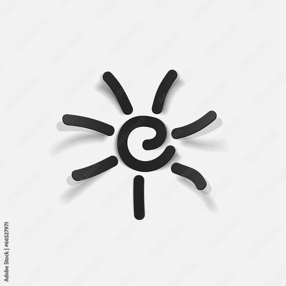 Obraz premium realistic design element: sun