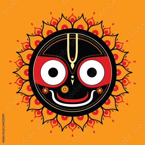 Jagannath. Indian God of the Universe. photo