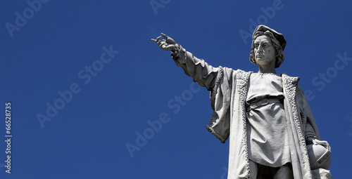 Monument to Christopher Columbus, Santa Margherita Ligure, Italy photo