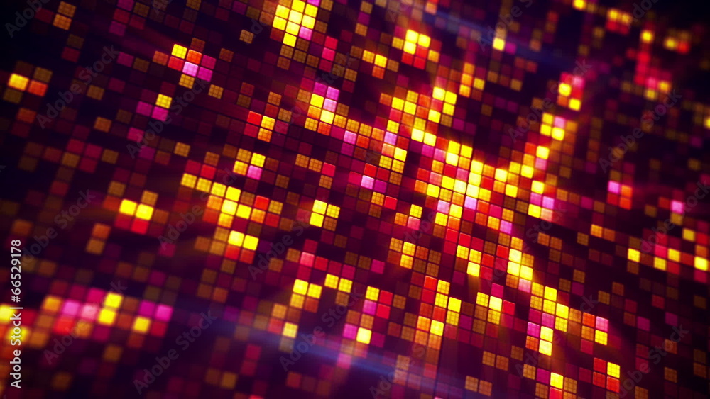 glowing pixels abstract loopable background