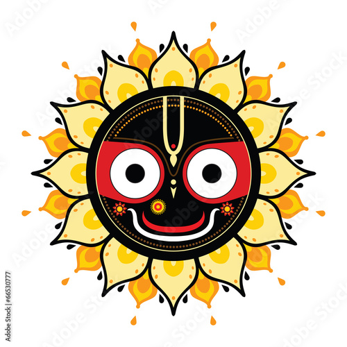Jagannath. Indian God of the Universe.