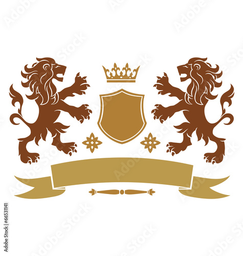 lion heraldic emblem