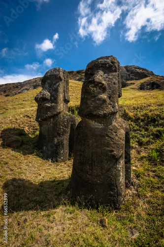 Obraz na płótnie Easter Island Moai w salonie