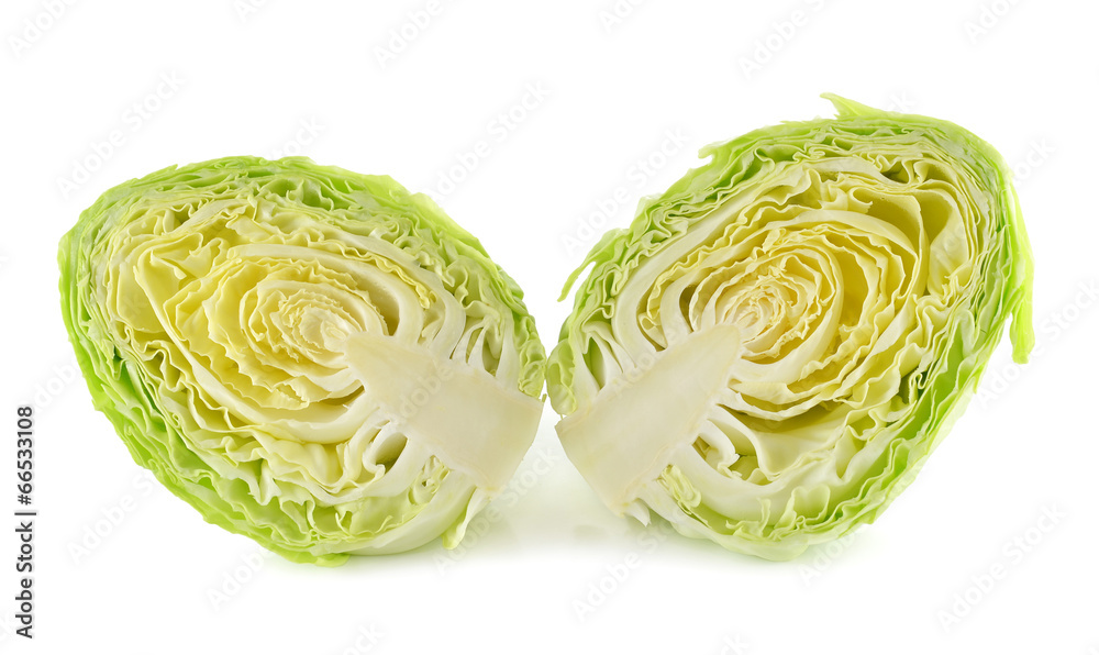 green cabbage isolated on white green cabbage isolated on white