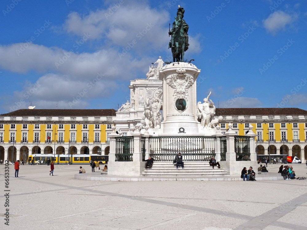Place du commerce à Lisbonne - Portugal