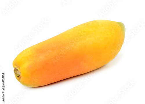 papaya isolate on white background