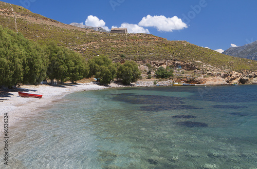 Emborios bay at Kalymnos island in Greece photo