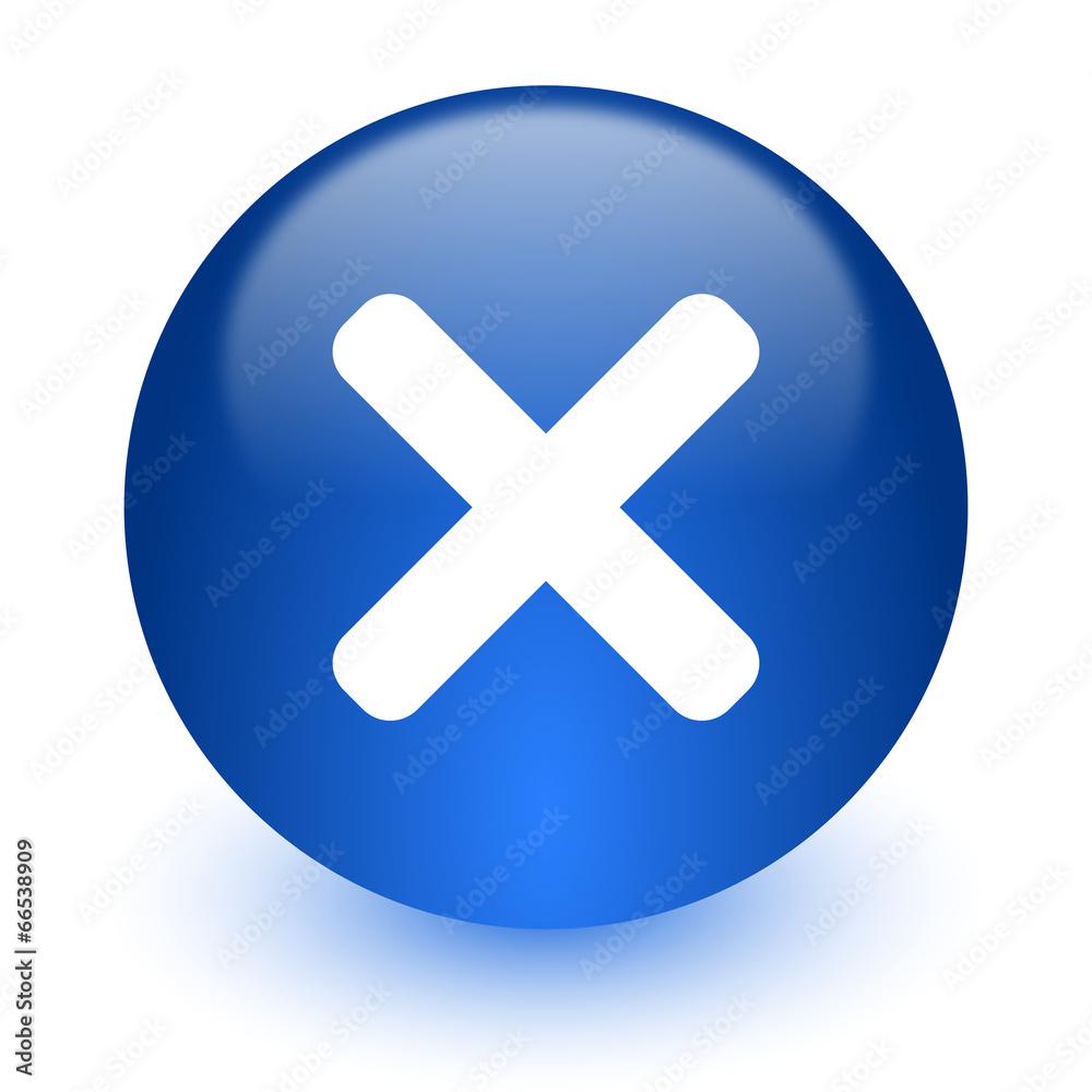 cancel computer icon on white background cancel computer icon on white background